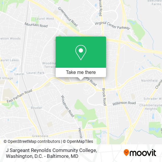 Mapa de J Sargeant Reynolds Community College