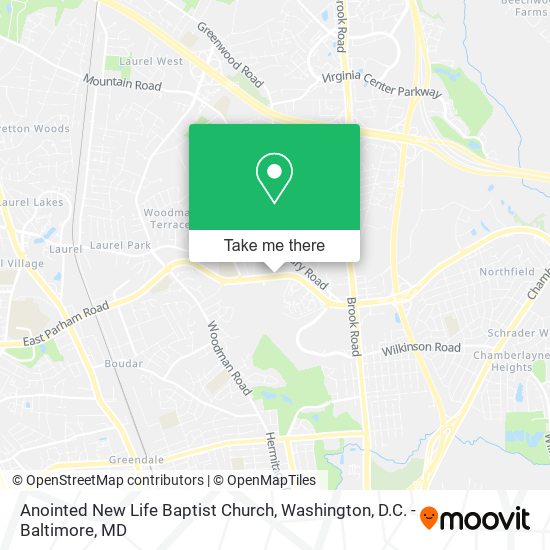 Anointed New Life Baptist Church map