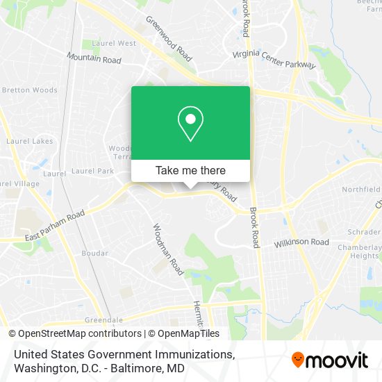 United States Government Immunizations map