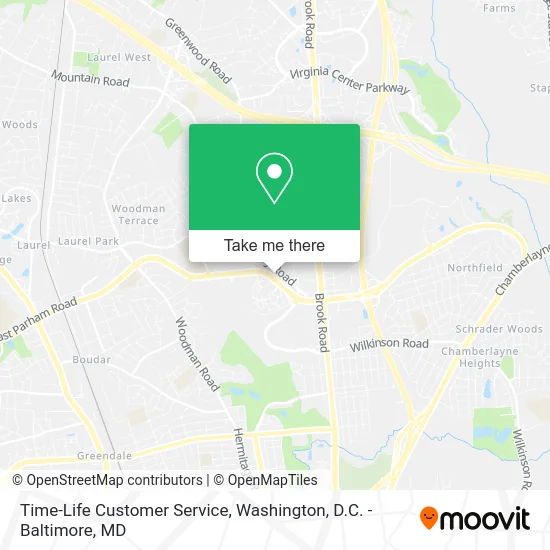 Time-Life Customer Service map