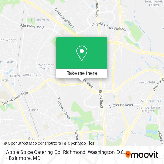 Apple Spice Catering Co. Richmond map