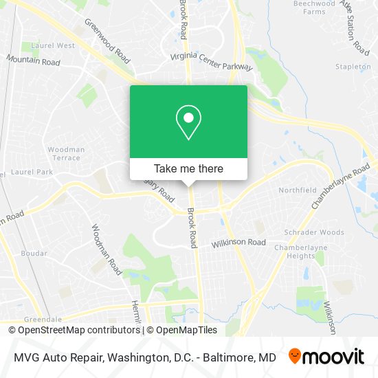 Mapa de MVG Auto Repair