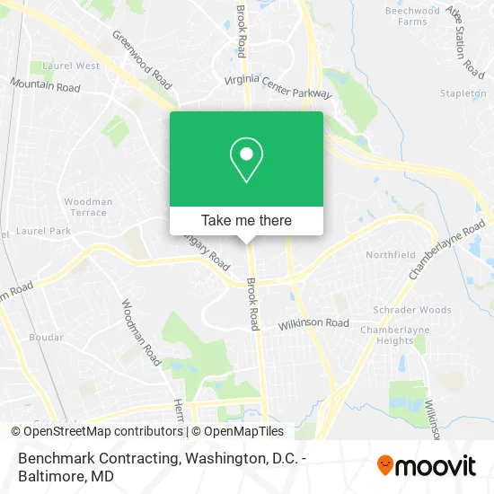 Benchmark Contracting map