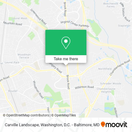 Carville Landscape map