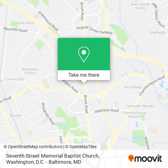 Mapa de Seventh Street Memorial Baptist Church