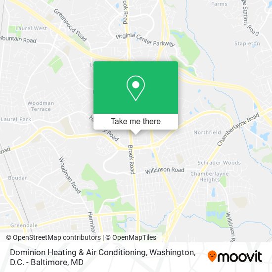 Dominion Heating & Air Conditioning map