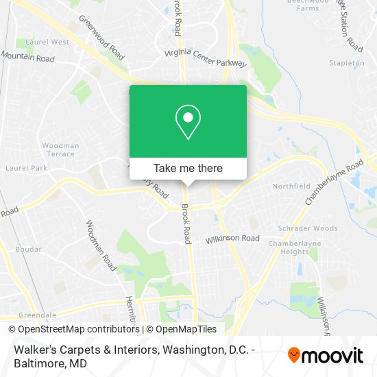 Mapa de Walker's Carpets & Interiors