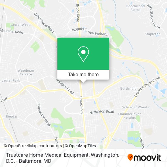 Trustcare Home Medical Equipment map
