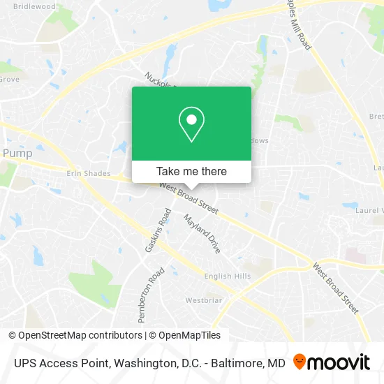 UPS Access Point map