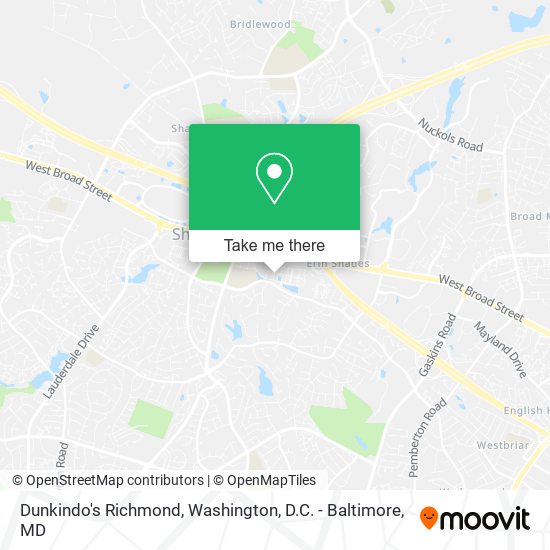 Dunkindo's Richmond map