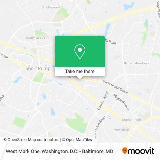 West Mark One map
