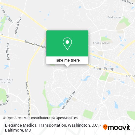 Mapa de Elegance Medical Transportation