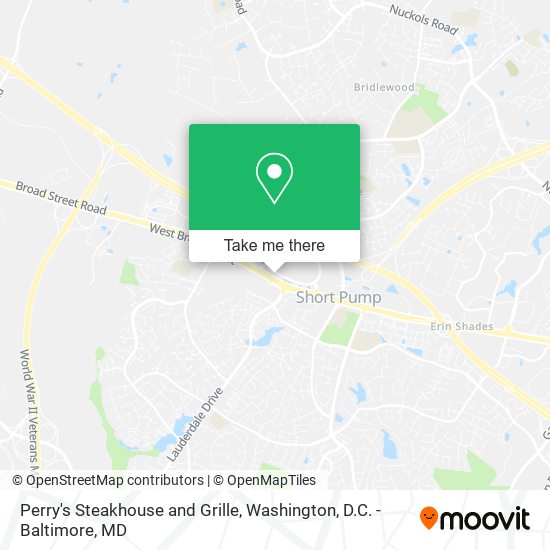 Perry's Steakhouse and Grille map