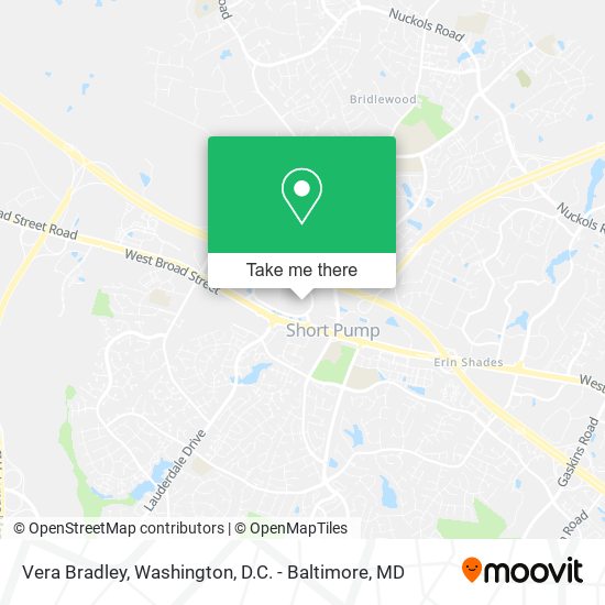 Vera Bradley map