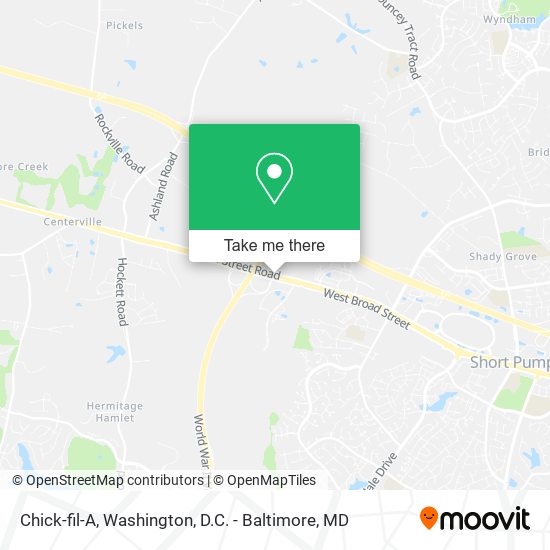 Chick-fil-A map