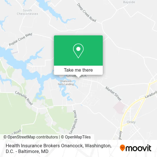 Health Insurance Brokers Onancock map
