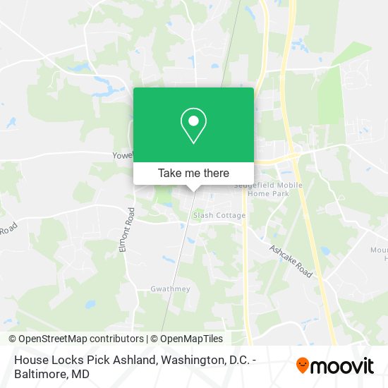 House Locks Pick Ashland map