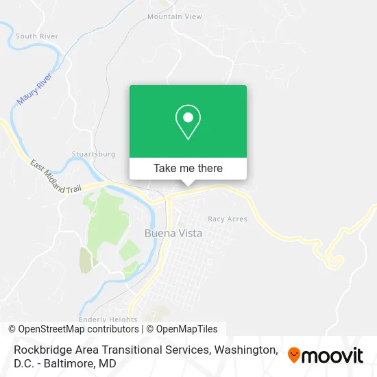 Rockbridge Area Transitional Services map