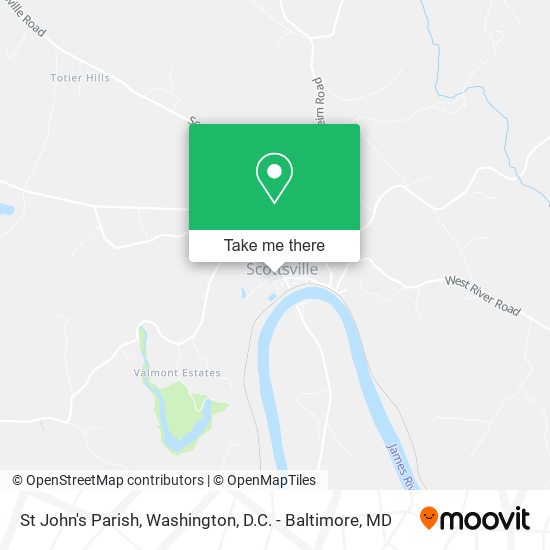 Mapa de St John's Parish