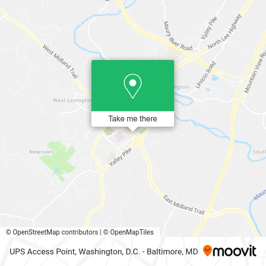 UPS Access Point map
