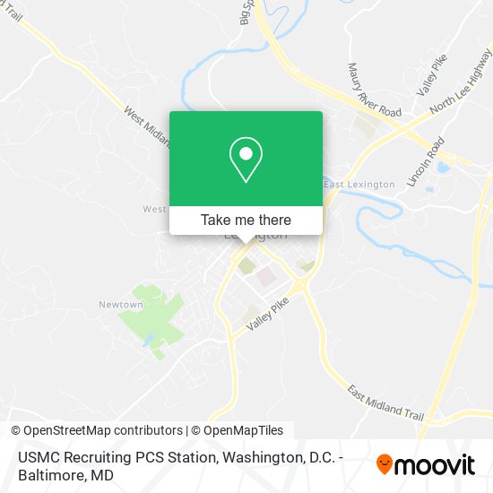 USMC Recruiting PCS Station map