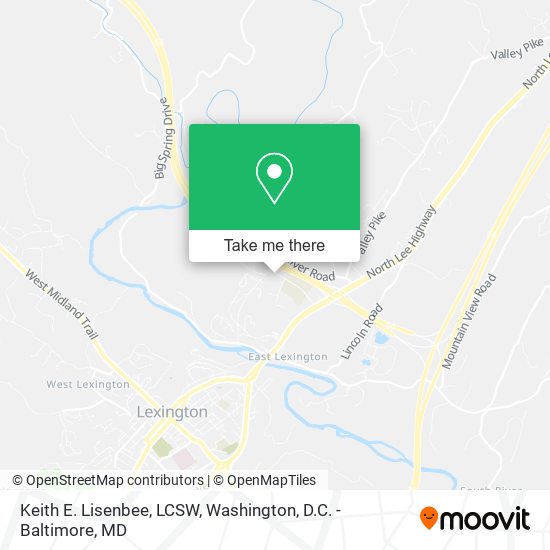 Mapa de Keith E. Lisenbee, LCSW