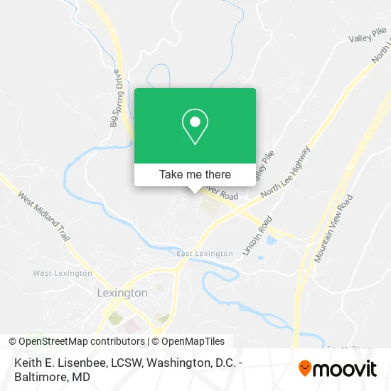 Mapa de Keith E. Lisenbee, LCSW