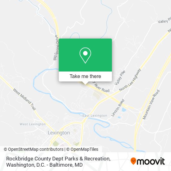Rockbridge County Dept Parks & Recreation map