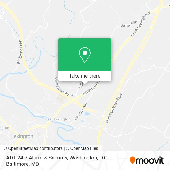 ADT 24 7 Alarm & Security map