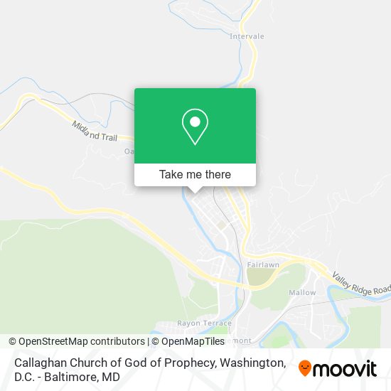 Mapa de Callaghan Church of God of Prophecy