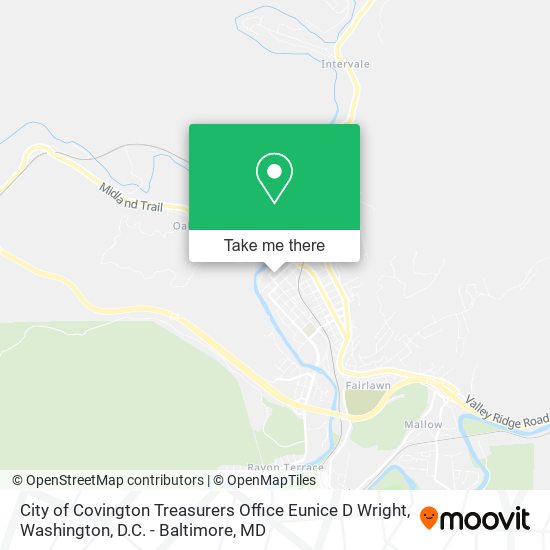 City of Covington Treasurers Office Eunice D Wright map