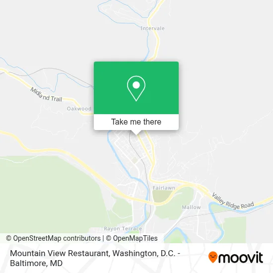 Mountain View Restaurant map
