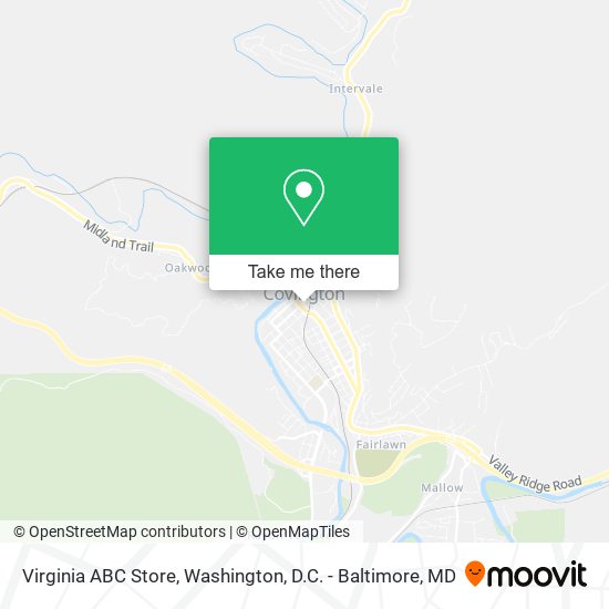 Virginia ABC Store map