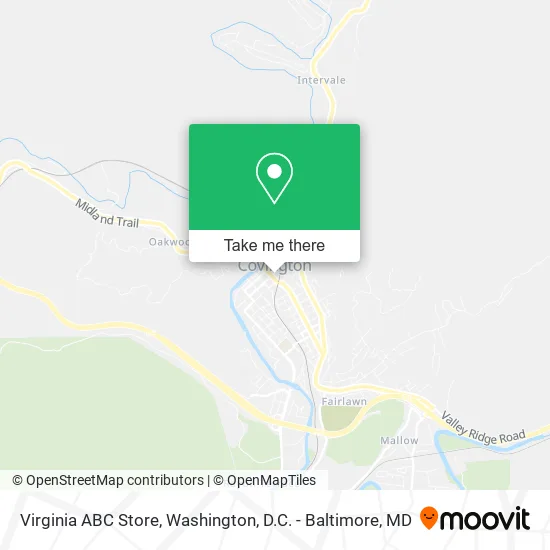 Mapa de Virginia ABC Store