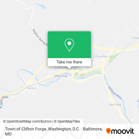 Town of Clifton Forge map