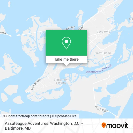 Assateague Adventures map