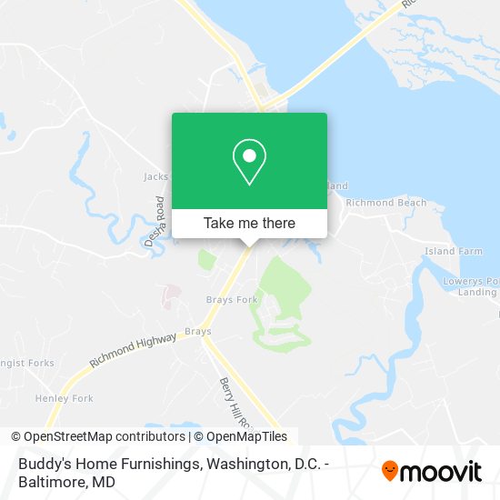 Mapa de Buddy's Home Furnishings