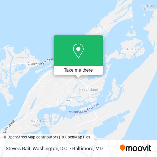 Steve's Bait map