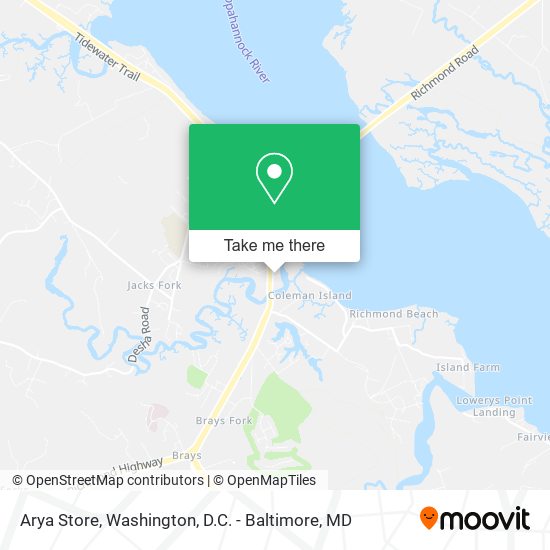 Arya Store map