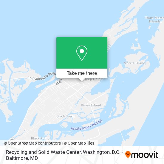 Recycling and Solid Waste Center map