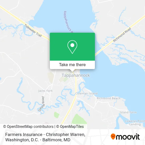 Farmers Insurance - Christopher Warren map