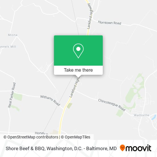 Shore Beef & BBQ map