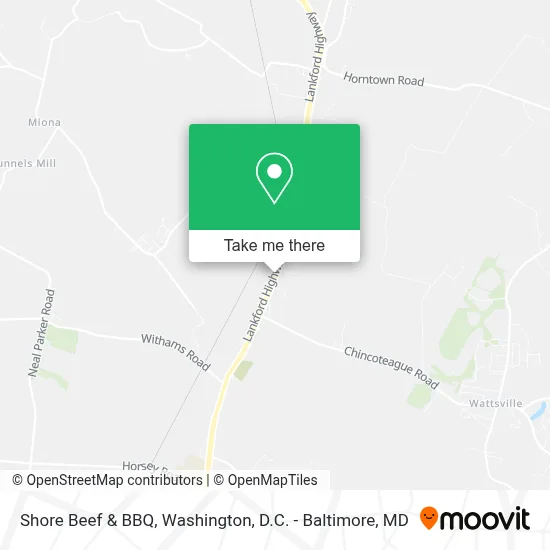 Shore Beef & BBQ map