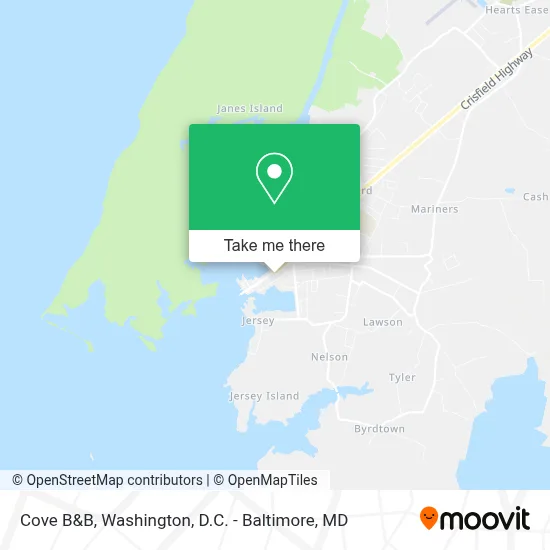 Cove B&B map