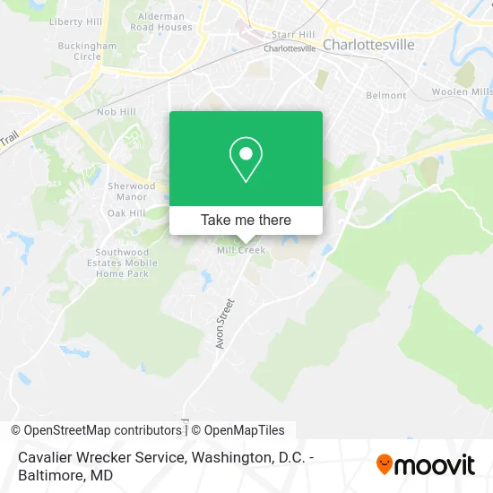 Cavalier Wrecker Service map