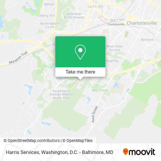 Harris Services map