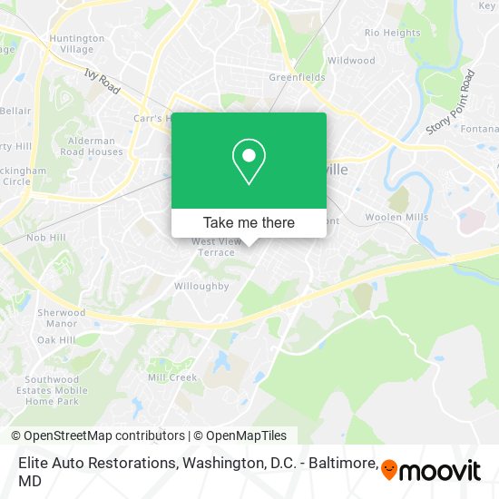 Elite Auto Restorations map