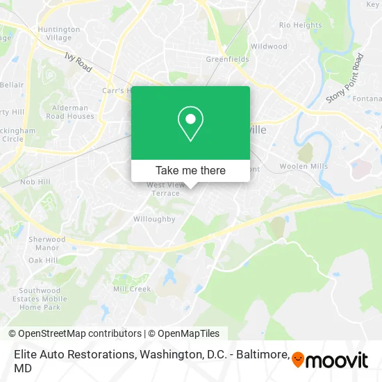Mapa de Elite Auto Restorations