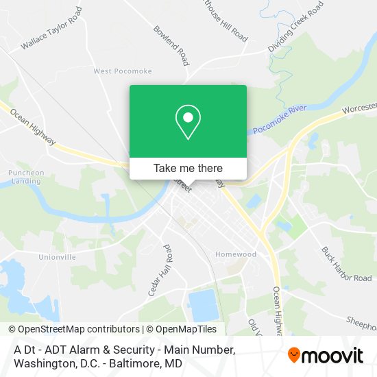 A Dt - ADT Alarm & Security - Main Number map