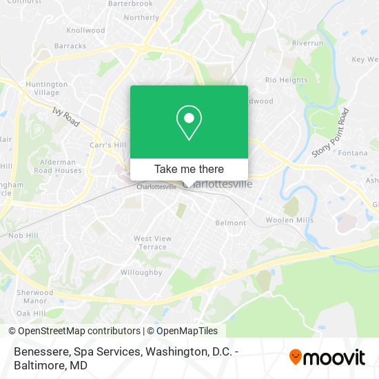 Benessere, Spa Services map